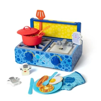 Imagen de Melissa &amp; Doug Blue&#039;s Clues You! Set de Juego Cocina en Madera (42 Piezas)