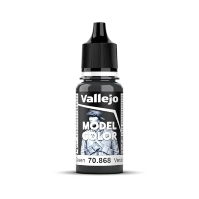 Imagen de Vallejo Model Color Pintura Acrílica Verde (Dark Sea Green) Acabado Mate, 18 ml. Autonivelante y Sistema BSL para Modelismo Figuras