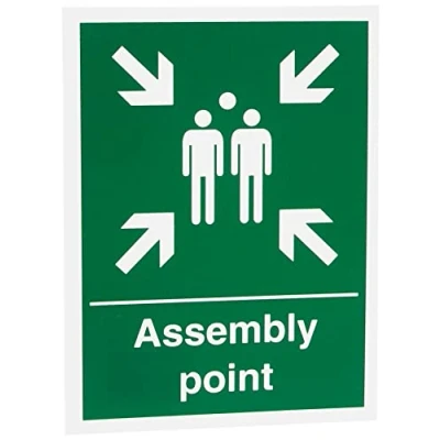 Imagen de Stewart Superior Fire Assembly Point Self Adhesive Sign Ref SPO52PVC