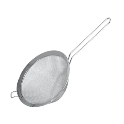 Imagen de FACKELMANN Food &amp; More Colador de Cocina Acero Inoxidable, Malla Fina, Tamiz, Borde Plano 7,5 cm, Mango Color Inox, 19 x 7 4 1 ud.