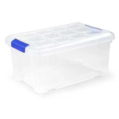 Imagen de AC Caja de ordenación plástico N.º 10 Tapa Transparente Modelo PF Capacidad 5 litros Dimensiones Aprox.: 19 x 29 14 cm.