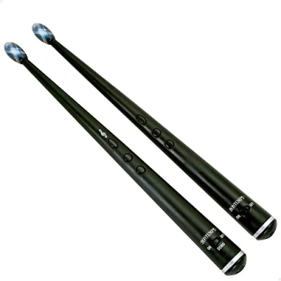 Imagen de BONTEMPI 46934 Baquetas eléctricas de juguete con luz y sonido/Baqueta electrónica digitales que se activan el movimiento para batería tambor, altavoz / Instrumentos musicales infantiles