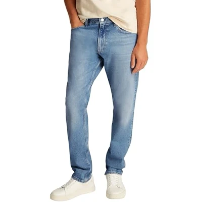 Imagen de Calvin Klein Vaqueros Hombre Slim Straight Fit, Azul (Denim Light), 32W/29L