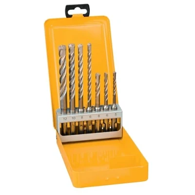 Imagen de DeWalt DT9701 QZ Pack de 7 brocas percusión SDS Plus Extreme 2, en caja metálica