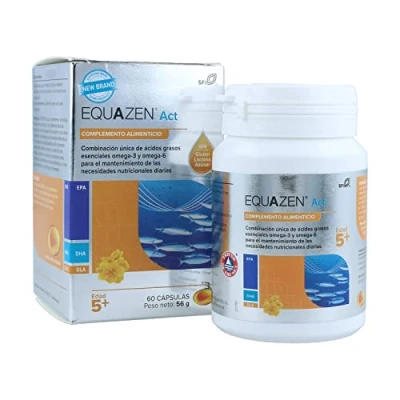 Imagen de Vitae EQUAZEN Act (EyeQ) 60 cápsulas Combinación única de Omega 3 y 6 Alto poder nutricional (EPA, DHA GLA) Desarrollo cognitivo