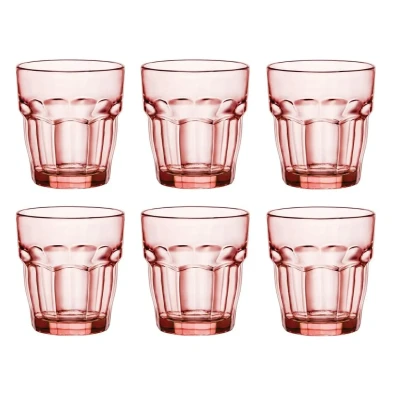 Imagen de Bormioli Rocco Water Glasses Rock Bar Orange 270 ml 6 Pieces