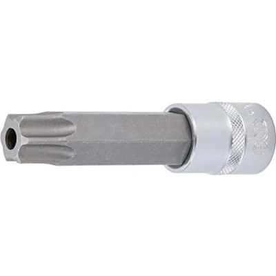Imagen de BGS 5103 TB90 Punta de vaso longitud 110 mm entrada 12,5 (1/2&quot;) perfil en T (para Torx) con perforación T90