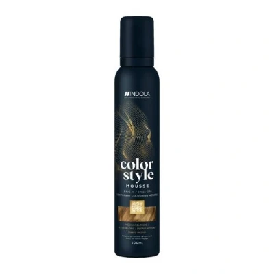 Imagen de Indola Color Style Mousse 200 ml Medium Blonde