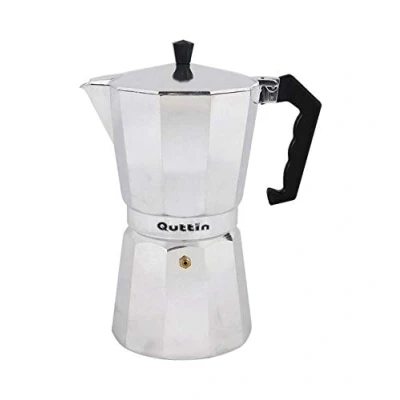 Imagen de Quttin Cafetera Italiana Aluminio Acero Inoxidable