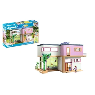 Imagen de PLAYMOBIL myLife 71607 Casa con jardín, Dos Figuras y una Hoja de Pegatinas, Hecha más del 80% Materiales reciclados Base biológica, Juguetes para niños niñas a Partir 4 años