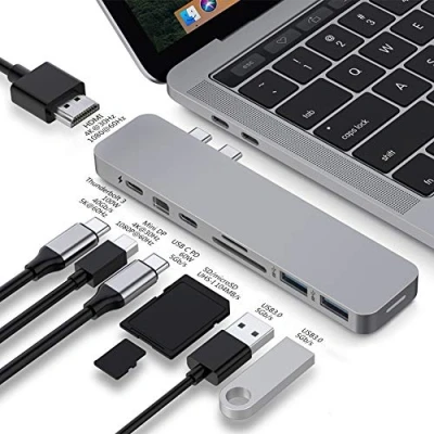 Imagen de HYPER Drive PRO Hub 8 in 2 para USB C MacBook Pro, Gris