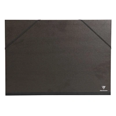 Imagen de Clairefontaine Kraft arte carpeta con elástico, negro, 32 x 45 cm