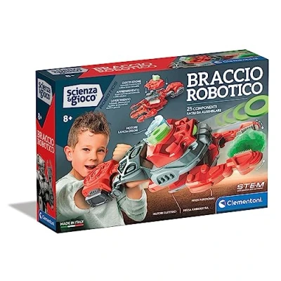 Imagen de Clementoni Ciencia robótica Robot mecánico, Armadura de Brazo para niños, robótica, Juego científico 8 Años Made in Italy, Color Italiano, 19360