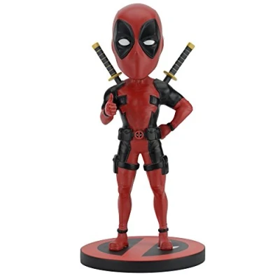 Imagen de Deadpool Figura Estatua Colección Bobble Head Knocker Marvel Comics NECA