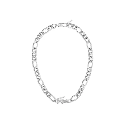 Imagen de Lacoste Crocodile Unisex Collar silvercoloured, Talla: One Size, Silver coloured