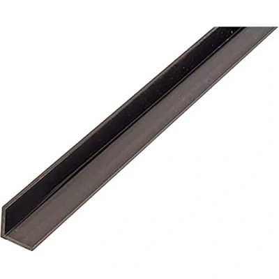 Imagen de Alberts 479053 Perfil de ángulo, Plástico, negro, 1000 x 25 mm