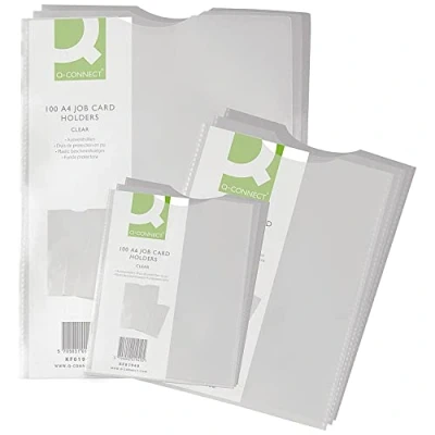 Imagen de Q Connect KF01948 Fundas para tarjetas de visita, A5, 100 unidades