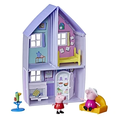 Imagen de Peppa Pig Peppa&#039;s Grandparents&#039; House Juguete Preescolar; el Juego Incluye 2 Figuras y 3 Accesorios Divertidos; para Edades de años en adelante, Multicolor