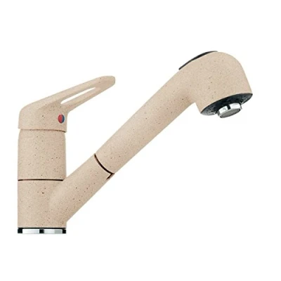 Imagen de Franke 740 1150030732 Grifo monomando para fregadero, alta presión, rociador extraíble, color beige