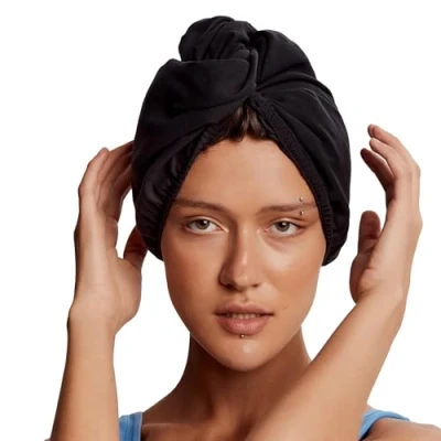 Imagen de Toalla Microfibra Pelo Rizado Curly, Turbante Secado Rápido Anti Frizz, Mujer, Cabeza Microfibra, Pelo, Ideal Para Todo Tipo de Cabello.