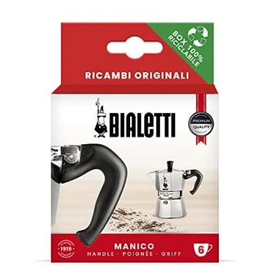 Imagen de Bialetti Ricambi, Includes 1 Handle with Plug, Compatible Moka Express 6 cups