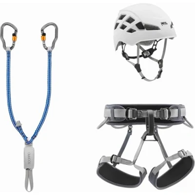 Imagen de Petzl, Kit Via Ferrata Vertigo, De Ferrata, Multicolor, 2, Adulto Unisex