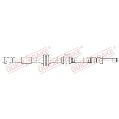 Imagen de QUICK BRAKE 32.825 Latiguillos de Freno 562 M10x1 VOLKSWAGEN: Transporter 5, 5 Bus, 6