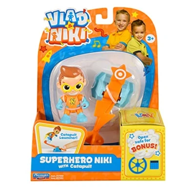 Imagen de BANDAI Vlad &amp; Niki Play Figura de acción superhéroe articulada con Accesorios, Multicolor, P57552