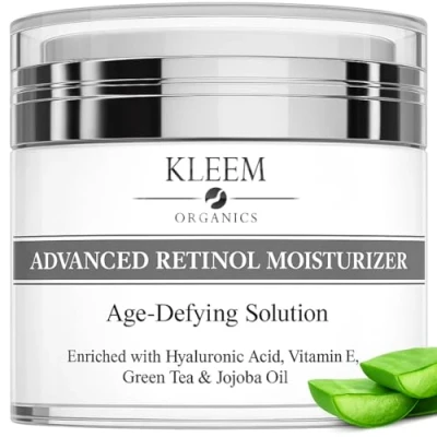 Imagen de Crema facial hidratante de noche, orgánica, con ácido hialurónico y retinol, antienvejecimiento, para reducir arrugas, manchas oscuras, líneas finas daños solares, mujer hombre, 50 ml