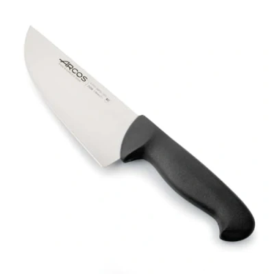 Imagen de Arcos Serie 2900 Cuchillo Carnicero Ancho Hoja de Acero Inoxidable Nitrum 170 mm Mango inyectado en Polipropileno Color Negro