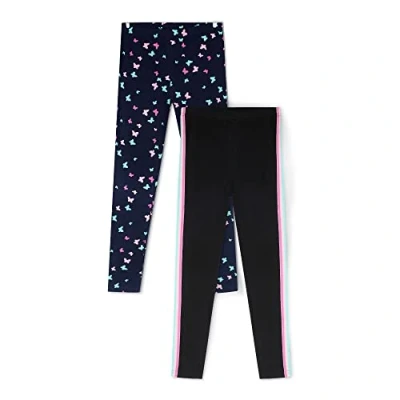 Imagen de LiKing Leggings niña de algodòn, Pantalones Deportivos Niñas elástico con patrón Flores 4539 C 122/128 2