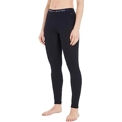 Imagen de Tommy Hilfiger Mujer Leggings Deportivos, Azul (Desert Sky), S