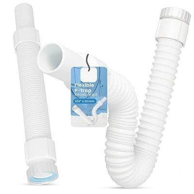 Imagen de Sifon Lavabo Extensible 5/4 x 32 mm Tubo Desague Flexible Cocina Ajustable