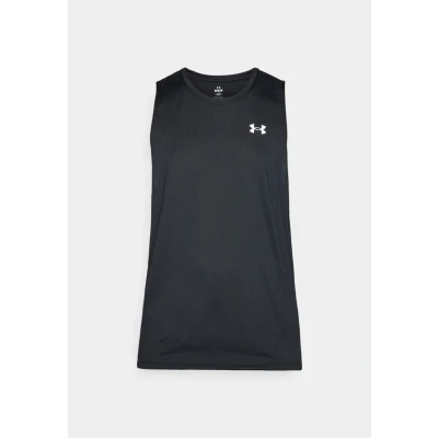 Imagen de Under Armour UA Tech Tank camiseta sin mangas para hombre, de hombre correr, color negro/blanco
