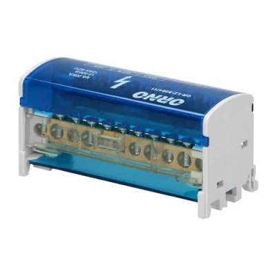 Imagen de Orno 1 x X, color blanco LZ 8201/11 Bloque de Distribucion 2 filas 11 hilos