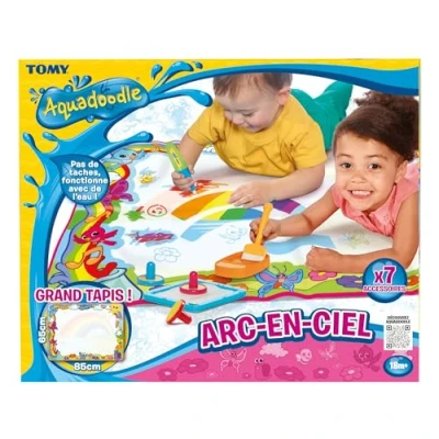 Imagen de Aquadoodle Super Rainbow Deluxe Large Water Doodle Mat, Official TOMY No Mess Colouring &amp; Drawing Game, Suitable for Toddlers and Children From 18 Months