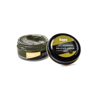 Imagen de Kaps Crema para El Cuidado del Calzado, Intensivo Y Nutritivo Cuero, Delicate, 70 Colores (134 verde oliva)