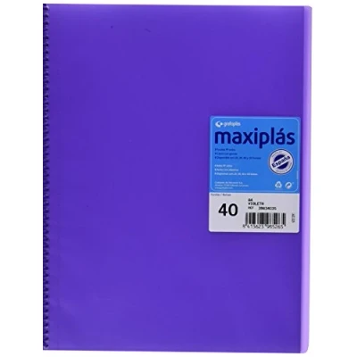 Imagen de Grafoplas CARPETA 40 FUNDAS MAXIPLAS TRANS VIOLETA
