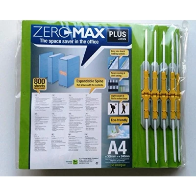 Imagen de PLUS Japan, Zero Max Archivador de espacio (10 unidades, 1 x 10 unidades), color verde