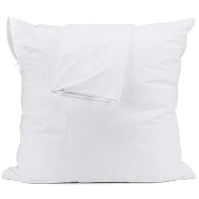Imagen de Utopia Bedding Protector De Almohada Impermeable 80 x cm (Juego 2) con Cremallera, Funda Rizo Certificado Oeko Tex