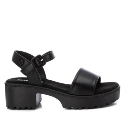 Imagen de REFRESH Sandalia Mujer Negro Calzado Cómodo y Versátil Moda casual Modelo 17271103 (Talla 39)