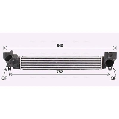 Imagen de PRASCO BW4579 Intercooler Con acoplamientos rápidos BMW: 1 Hatchback, MINI: Clubman