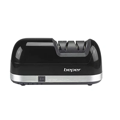 Imagen de BEPER P102ACP010 Afilador eléctrico,40W, Discos diamantados,2 Etapas de Afilado, Base Antideslizante, Compartimento imán para la Recogida desperdicios, Negro