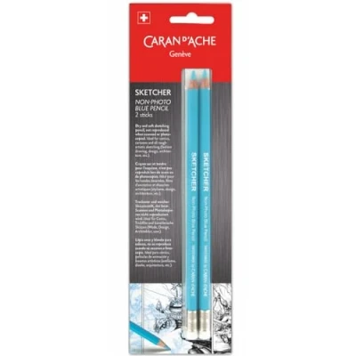 Imagen de Caran d&#039;Ache Sketcher Lápiz para dibujar (2 unidades), color azul