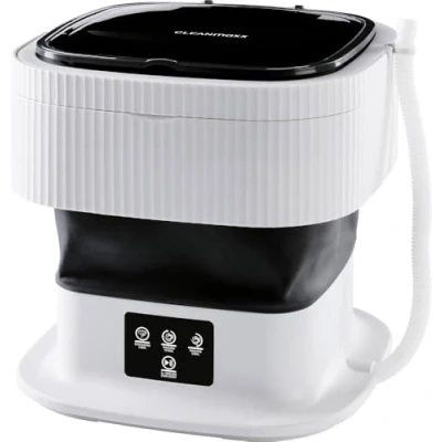 Imagen de CLEANmaxx Minilavadora ideal para viajes. Lavadora móvil con 2 programas de lavado y un ciclo centrifugado, plegable silenciosa, hasta 1 kg ropa, adecuada camping viajes