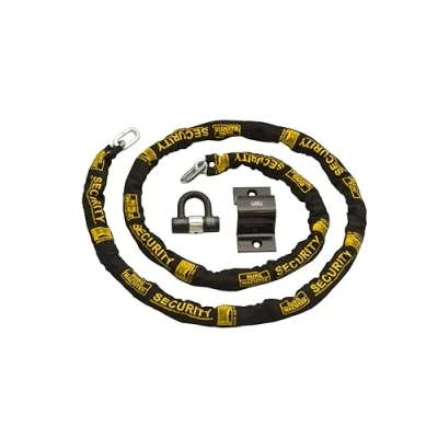Imagen de Burg Wachter 3M Sold Secure Gold Kit de cadena bicicleta, candado y anclaje a tierra, color negro