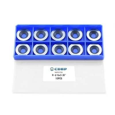 Imagen de CDBP Ci0 16mm Diám. Redondo Insertos de carburo Cortadores Cuchillo para herramientas torneado madera, paquete 10