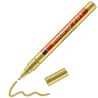 Imagen de Rotulador edding punta fibra 751 oro redonda 1 2 mm