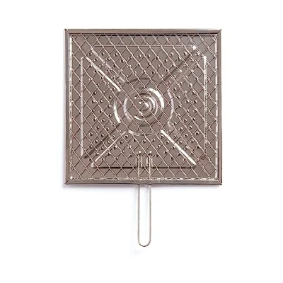 Imagen de Excelsa Rustichella Parrilla Tostadora, Metal, Plateado y Negro, 25x25x1 cm