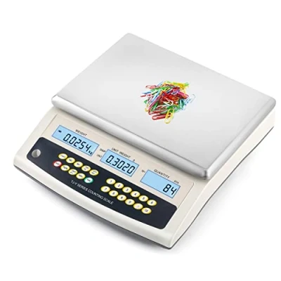 Imagen de Bonvoisin báscula digital de 30 kg x 1 g, electrónica precisión gramo industrial, piezas monedas, (30 kg/66 lb, g/0,002 lb)